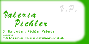 valeria pichler business card